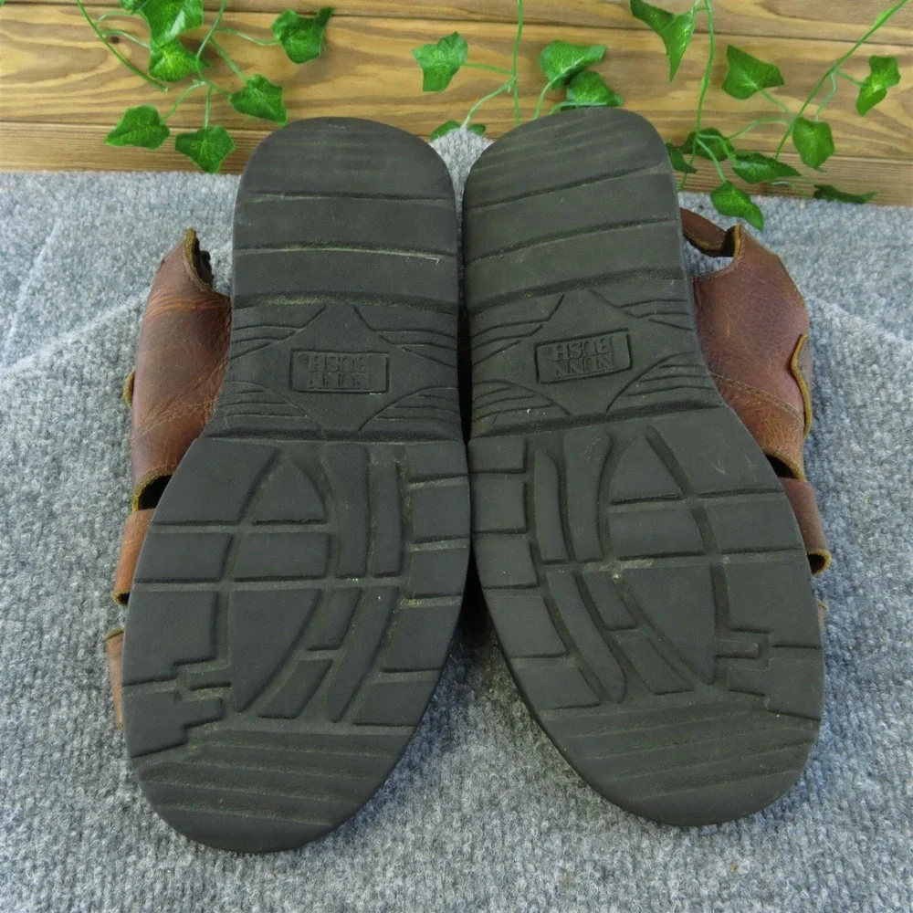 Nunn Bush  Men Fisherman Sandals Size 10 Medium Brown‎ Leather Buckle